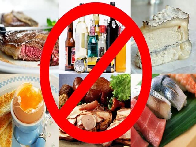 Отказ от алкоголя и жирной пищи